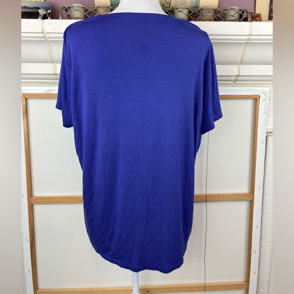 Ambrielle NWT stretch w/ short flutter sleeve lace trim “keeps you cool” - Picture 4 of 7